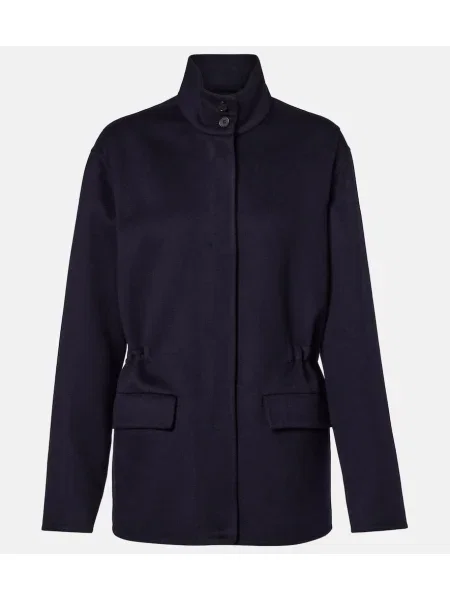 Geacă The Row din cașmir albastru