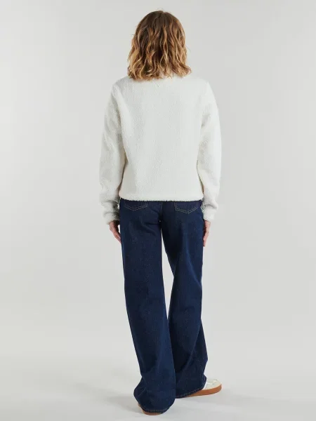 Teddy džínová bunda Tommy Jeans bílá