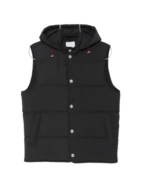 Vestă Eleventy cu glugă negru