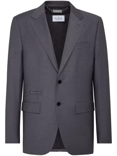 Вълнен блейзър Philipp Plein сиво