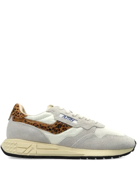 Sneakerși Autry cu imagine cu model leopard gri