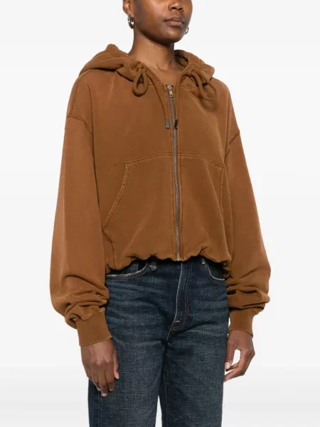 Bluza z kapturem R13 brązowa