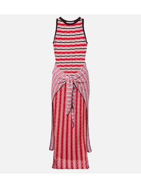 Rochie midi The Attico cu dungi