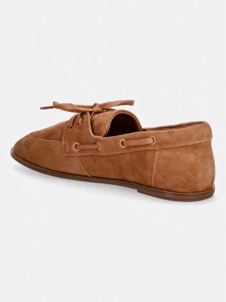 Calvin Klein mokaszin női velúr ESS BOATSHOE SUEDE barna