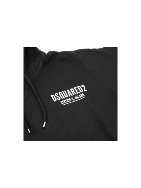 Mikina s kapucňou Dsquared čierna