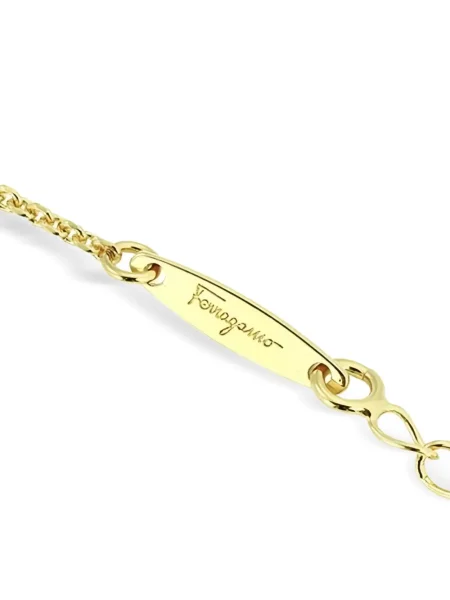 Colier Ferragamo de cristal auriu