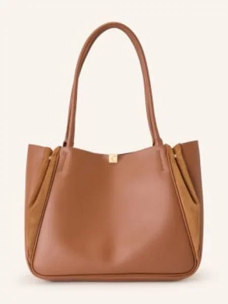 Coccinelle torebka shopper skórzana brązowa