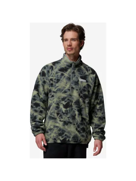 Polar Columbia Timber Crest MTR printed półzamek zielony oliwkowy S czarny