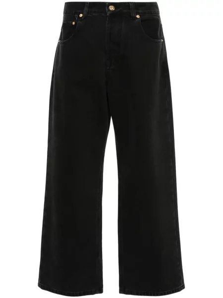 Široké džíny Jacquemus černé