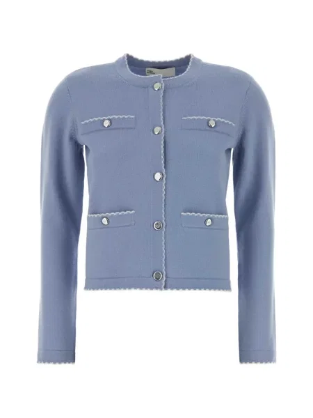 Cardigan Tory Burch de lână albastru