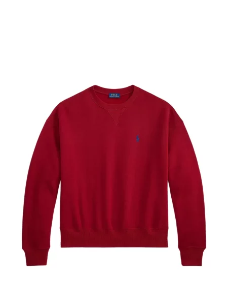 Scurt șapcă Polo Ralph Lauren cu broderie din jerseu maro