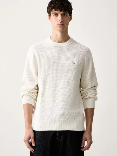 Calvin Klein Jeans pulover pentru bărbați din bej