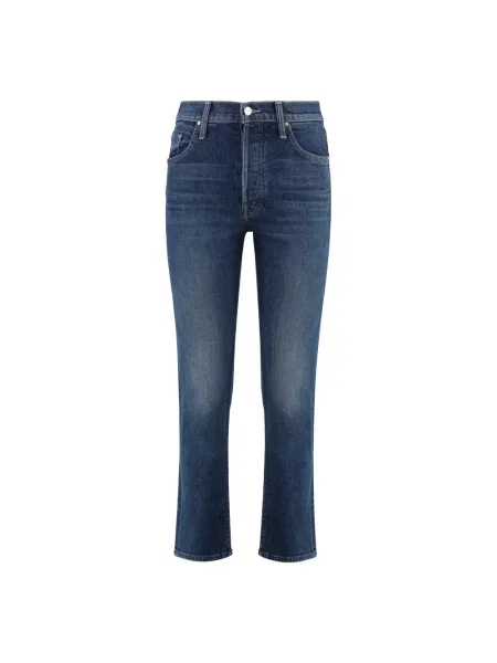 Skinny jeansy skinny Mother niebieskie