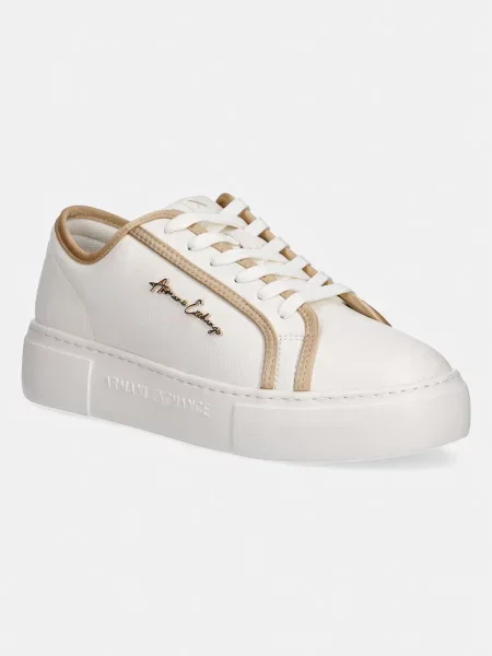 Sneakerși Armani Exchange bej