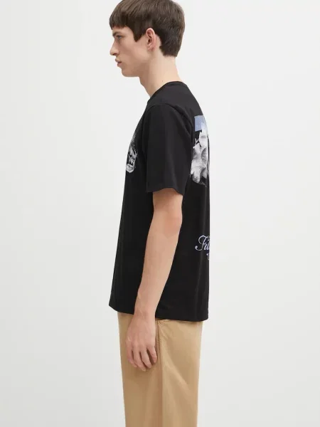 Filling Pieces t-shirt Grammophone z nadrukiem czarny