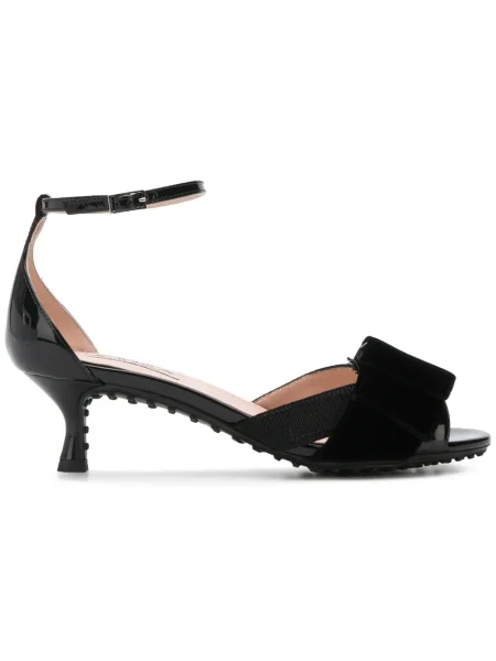 Sandale Tod's de catifea negru