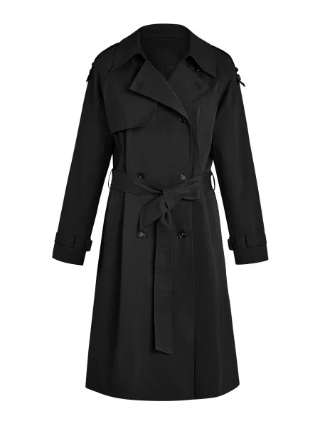 Imily Prehoden plašč črna bela