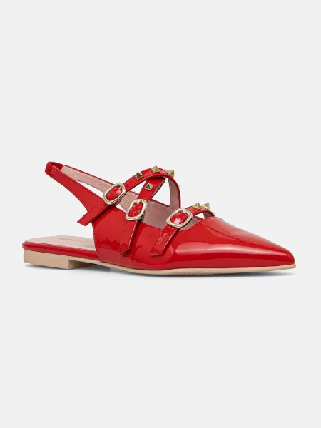 Pretty Ballerinas balerini Yvette rosu cu deschis
