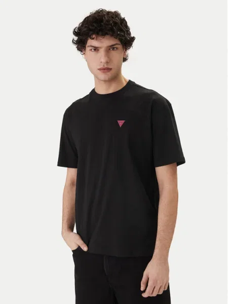 Guess Póló Regular Fit fekete