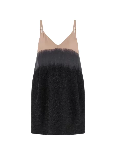Rochie mini Tela de lână cu gradient negru