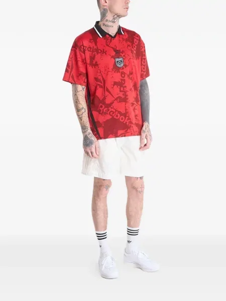 Cămașă Reebok cu imagine streetstyle roșu