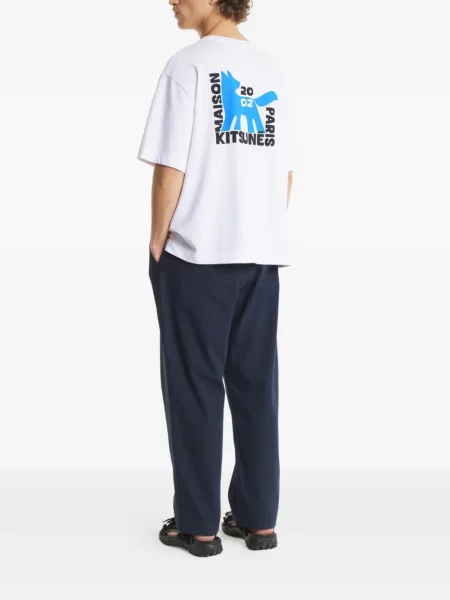 Tricou Maison Kitsune alb