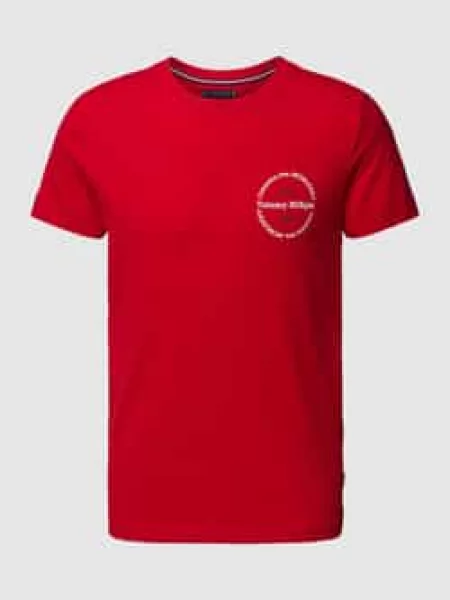 T-shirt o kroju slim fit z okrągłym dekoltem Tommy Hilfiger