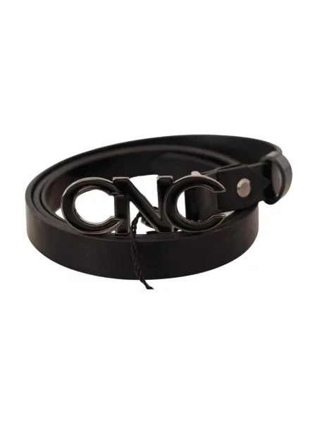 Pasek Costume National z logo czarny