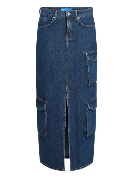 Džínsová sukňa Karl Lagerfeld Jeans modrá
