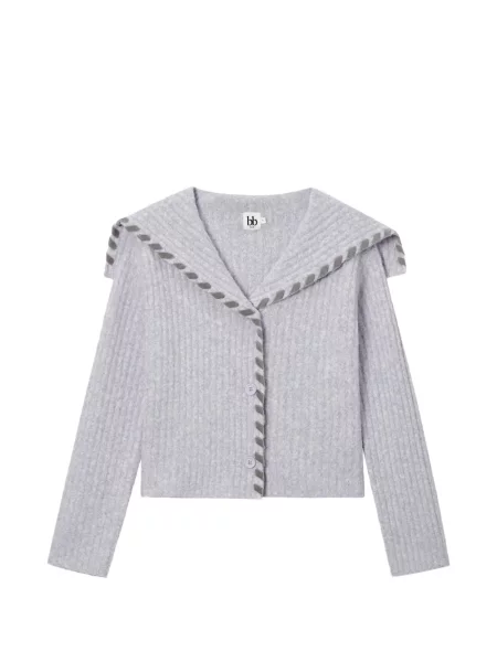 Gulerat cardigan B+ab violet