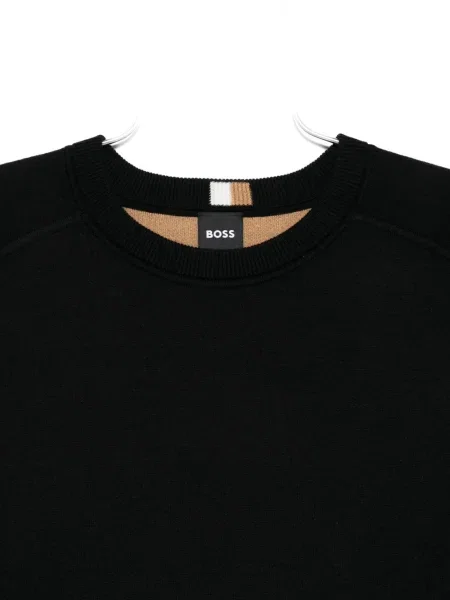 Hanorac crewneck Boss negru