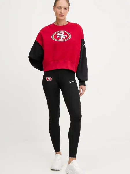 Кофта Nike Oversized Crew Fleece візерунок червоний