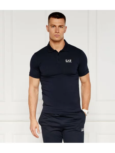 Tricou polo Ea7 albastru