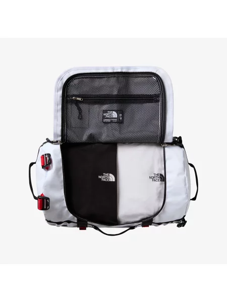 Cestovní taška The North Face Base Camp Duffel S 50 l white/black/elevation red bílá