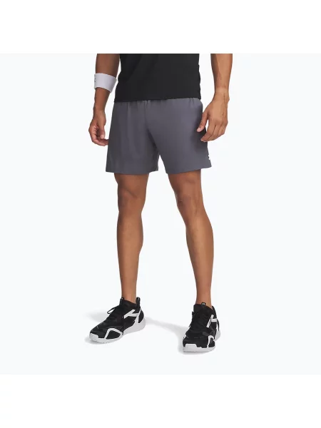 Pantaloni scurți de antrenament pentru bărbați Under Armour Tech Vent Shorts castlerock/castlerock/white alb