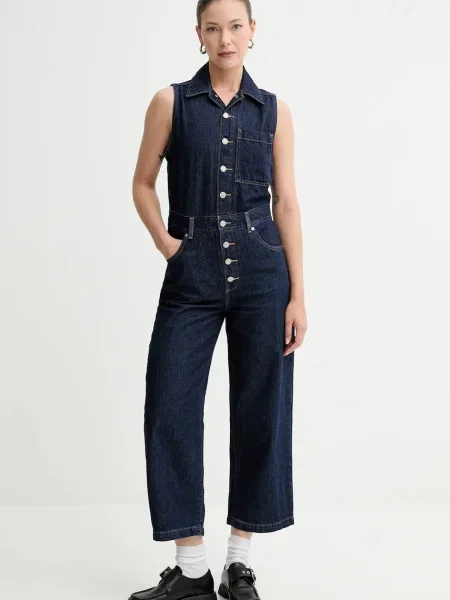 Levi's kezeslábas galléros sötétkék