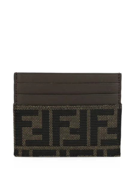 Portofel Fendi din jacard maro