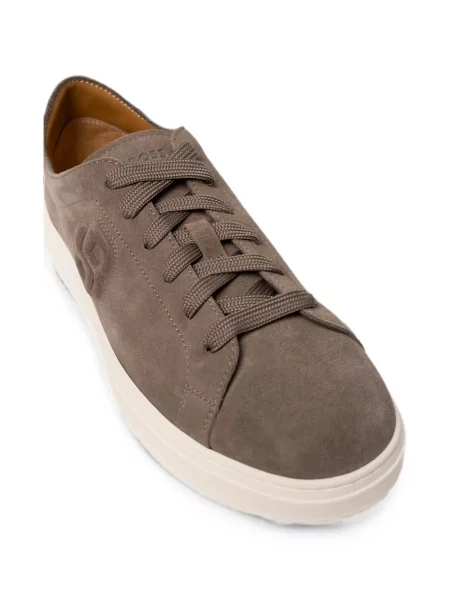 Szarvasbőr sneaker Boss autogrammal barna