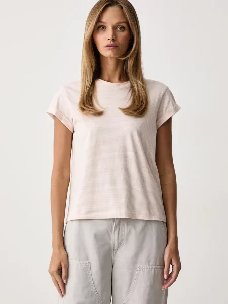 AllSaints tricou basic pentru femei din ANNA roz