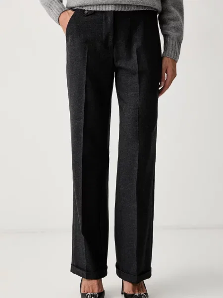 Seventy Venezia pantaloni pentru femei cu lână gri