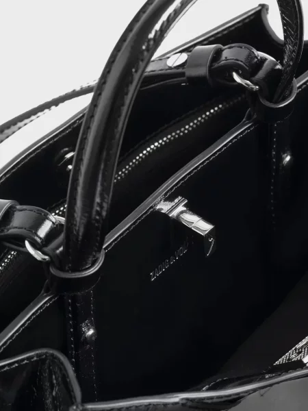 Шкіряна сумка Zadig&voltaire чорна
