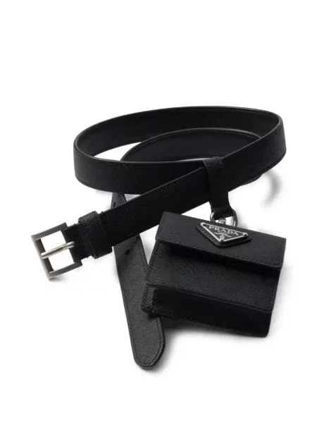 Curea Prada din piele negru