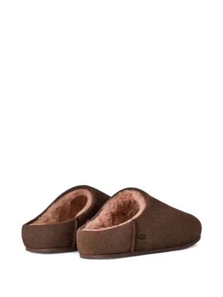 Papuci tip mules Ugg din piele de căprioară maro
