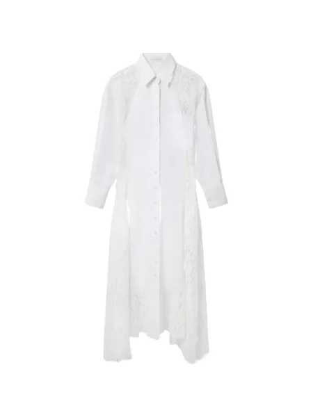 Rochie Stella Mccartney asimetrică din dantelă alb