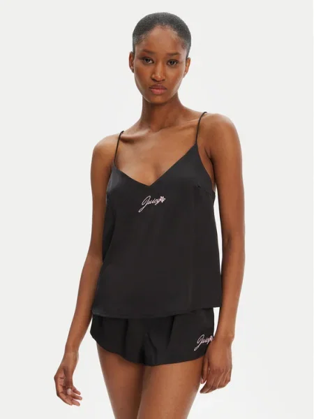 Juicy Couture Тениска на пижама черен