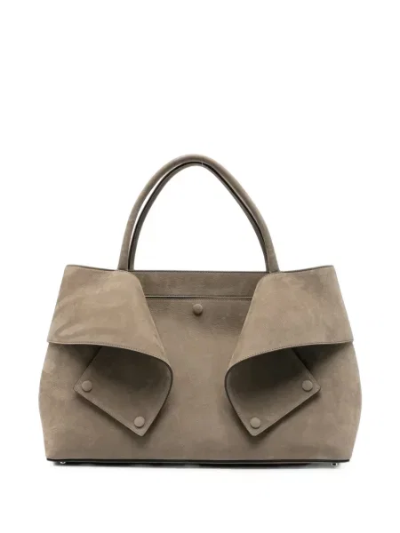 Geantă shopper Toteme din piele gri