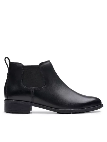 Μποτάκια με λάστιχο Clarks Havisham Top μαύρο