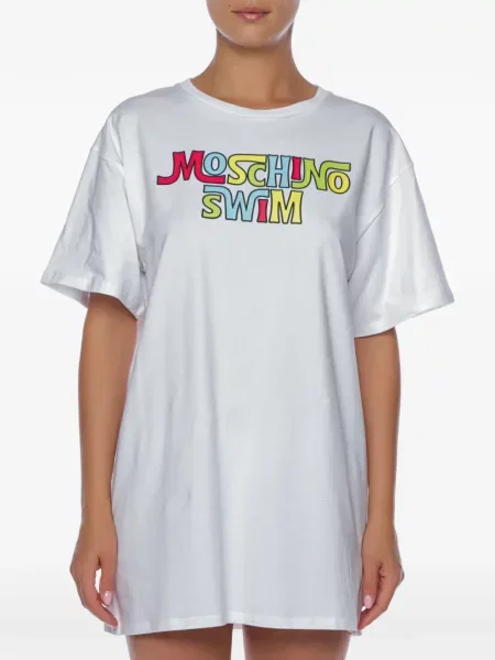 Tricou Moschino cu imagine alb