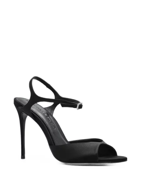 Sandale Black Suede Studio din piele de căprioară negru