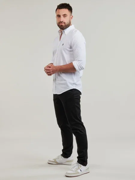 Polo Polo Ralph Lauren cu broderie alb